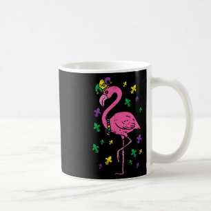 Mug Jester Flamant rose rose Oiseau mignonne Mardi Gra