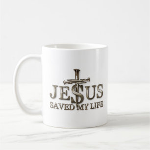 Mug Jésus-Christ a sauvé ma vie Cadeau pour femmes hom