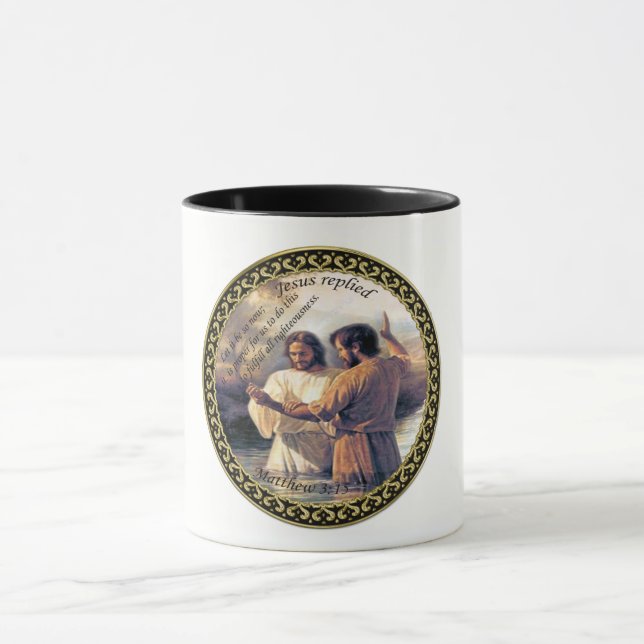 Mug Jésus Christ Baptême image un (Centre)