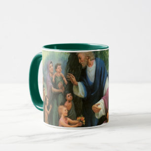 Mug Jésus-Christ Bénédiction des enfants, Religion Vin