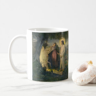 Mug Jésus-Christ ressuscité par le tombeau par ML Gree