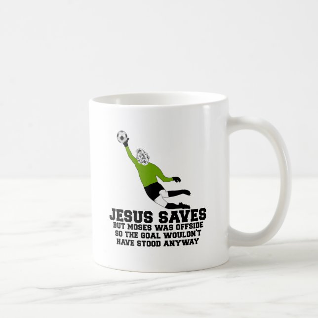 Mug Jésus drôle économise (Droite)