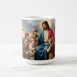 Mug Jésus entouré d'enfants