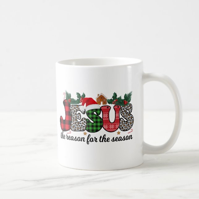Mug Jésus Est La Raison De La Saison Citation Chrétien (Droite)