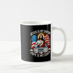 Mug Jésus Est Mon Pape Sauveur Est Mon Coach Élection