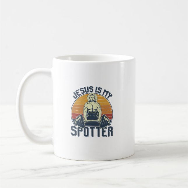 Mug Jésus Est Mon Potteur Drôle Chrétien Levant De Poi (Gauche)
