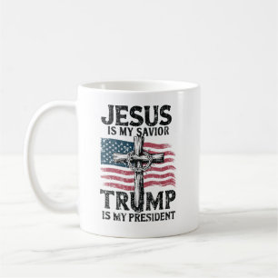Mug Jésus Est Mon Sauveur Trump Est Mon Président
