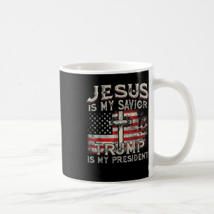 Mug Jésus Est Mon Sauveur Trump Est Mon Président Amér