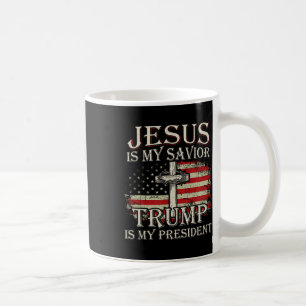 Mug Jésus Est Mon Sauveur Trump Est Mon Président Amér