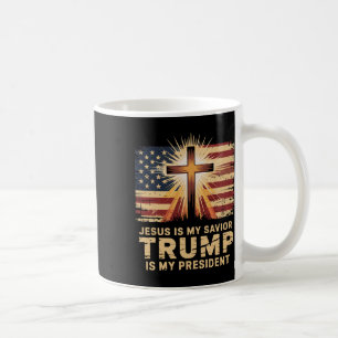 Mug Jésus est mon sauveur Trump est mon président Bibl