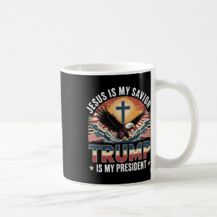 Mug Jésus Est Mon Sauveur Trump Est Mon Président Reli