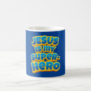 Mug Jésus est mon super-héros Enfants et Foi chrétienn