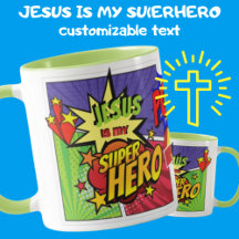 JÉSUS Est Mon SUPERHÉROS Personnalisé COMIC HERO M