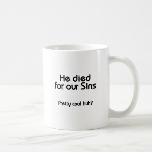 Mug Jésus est mort pour nos péchés chrétiens