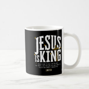 Mug Jésus est roi verset biblique Jean 14_6 Chrétien D
