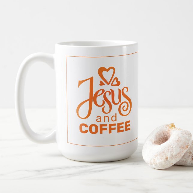 MUG JÉSUS ET CAFÉ (Avec donut)