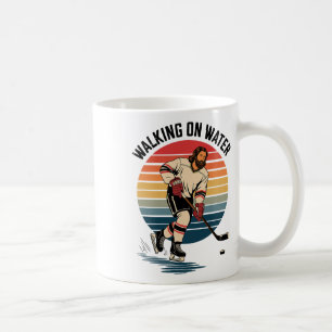 Mug Jésus et hockey - Rétro Hockey religieux chrétien