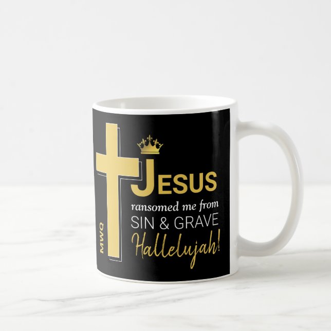 Mug JÉSUS moderne M'A RANSOMÉ Pâques chrétiennes (Droite)