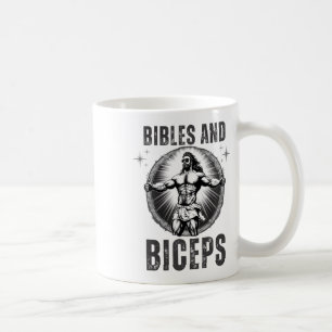 Mug Jésus musculation Fitness Bibles et biceps drôle