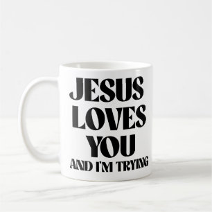 Mug Jésus t'aime et j'essaie