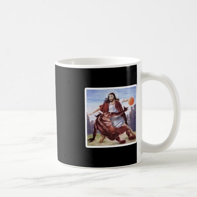 Mug Jésus Traversant Satan Basketball (Droite)