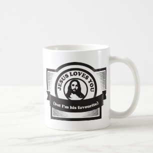 Mug Jésus vous aime drôles