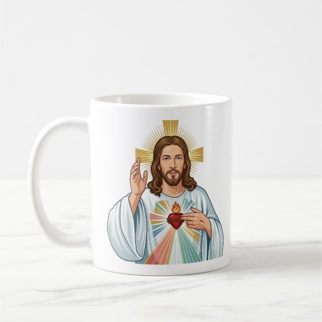 Mug Jésus vous bénit (Gauche)