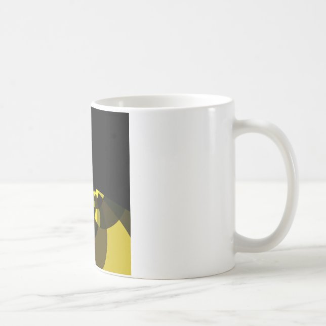 Mug Jet Black et Gold Vector Art Design graphique (Droite)
