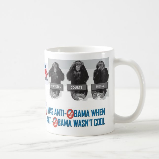 Mug J'étais anti Obama quand anti Obama n'était pas (Droite)
