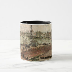 Mug Jetty, Le Havre, Misty de Camille Pissarro