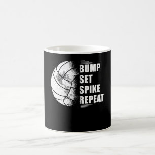 Mug Jeu de bosses de volleyball Spike Répétition