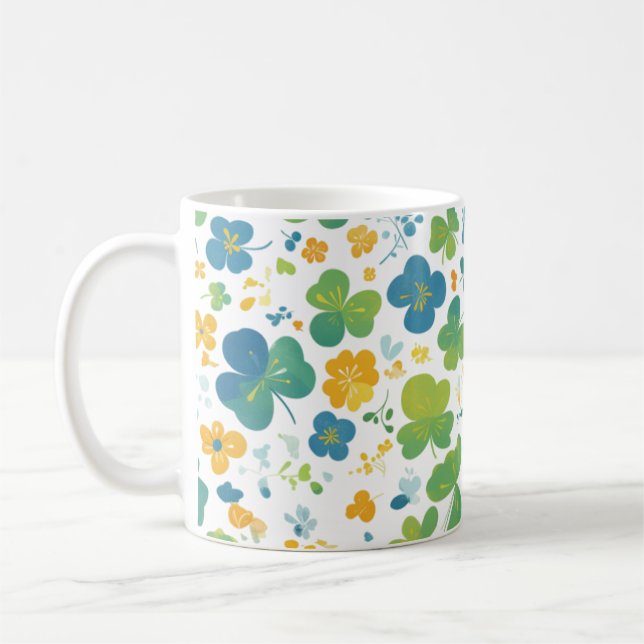Mug Jeu de champ de trèfle (Gauche)