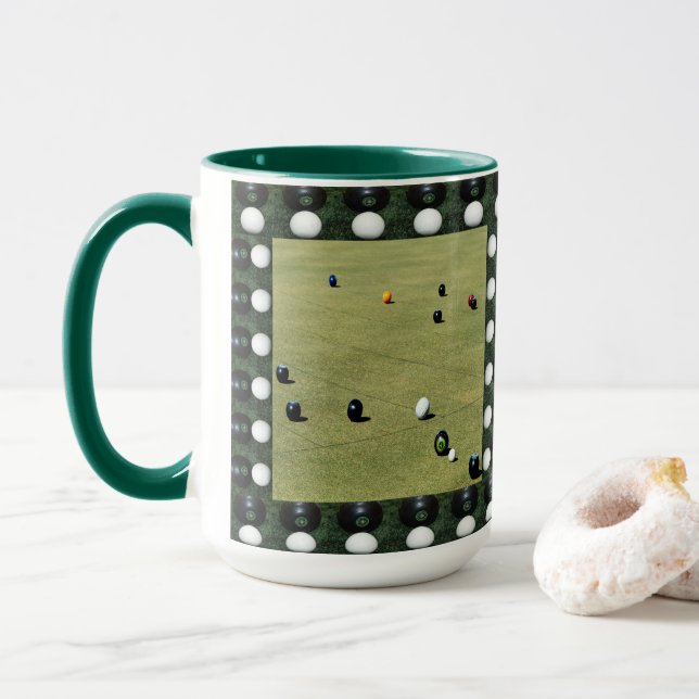 Mug Jeu De Concours De Bowls Avec Bowls Edging, (Avec donut)