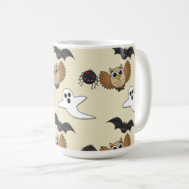 Mug Jeu de créations nocturnes Déplaisantes de Kawaii (Devant droit)