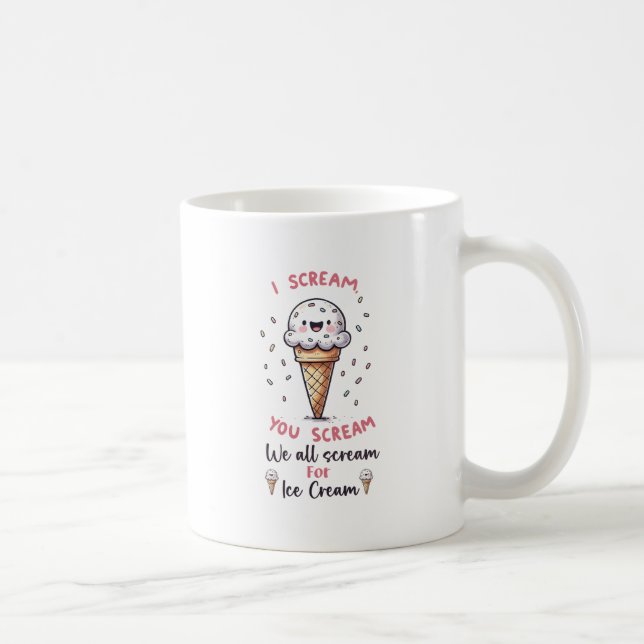 Mug Jeu de crème glacée mignonne (Droite)