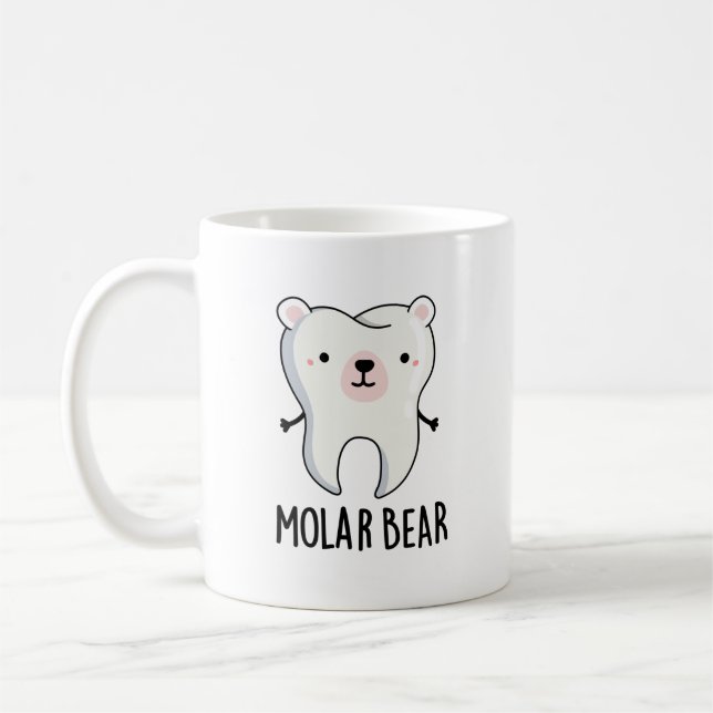 Mug Jeu de dent amusant de l'ours molaire (Gauche)