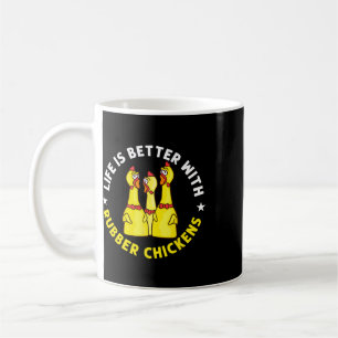 Mug Jeu de poulet en caoutchouc Jouet d'animaux drôles