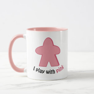 Mug Jeu de société que je joue avec des amis roses 