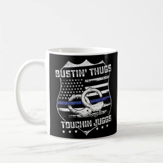 Mug Jeu d'Humour de la police de Juggs (Gauche)