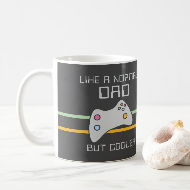 Mug Jeu d'ordinateur Photo et texte personnalisés (Avec donut)