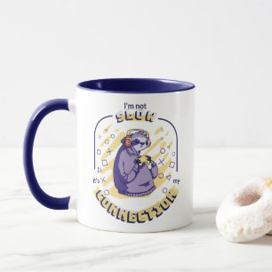 MUG JEU SLOTH JE NE SUIS PAS LENT C'EST MA CONNEXION