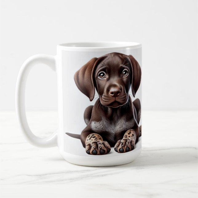 Mug Jeune chien pointer allemand (Gauche)