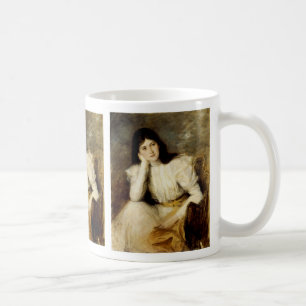 Mug Jeune Fille Reveuse, Portrait de Berthi Capel
