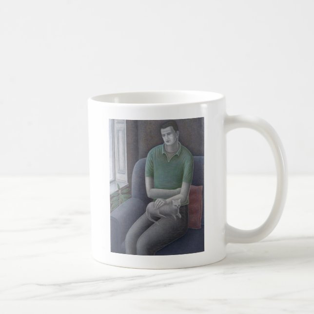 Mug Jeune homme avec le chat 2008 (Droite)