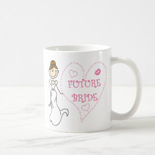 Mug Jeune mariée d'avenir de brune