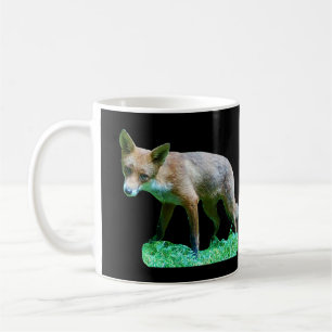 Mug Jeune renard roux Mousses vertes Forêt Bois Faune
