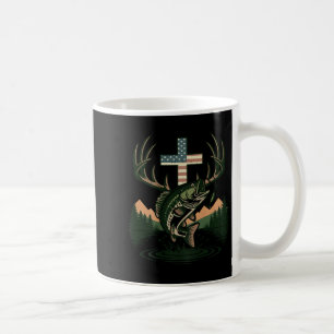 Mug Jeunesse chasse foi pêche croix camouflage chrétie