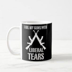 Mug J'Huile Mes Armes Avec Des Larmes Libérales Drôle