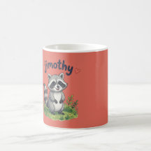 Jimothy le joli Raton laveur dans le Jardin avec d