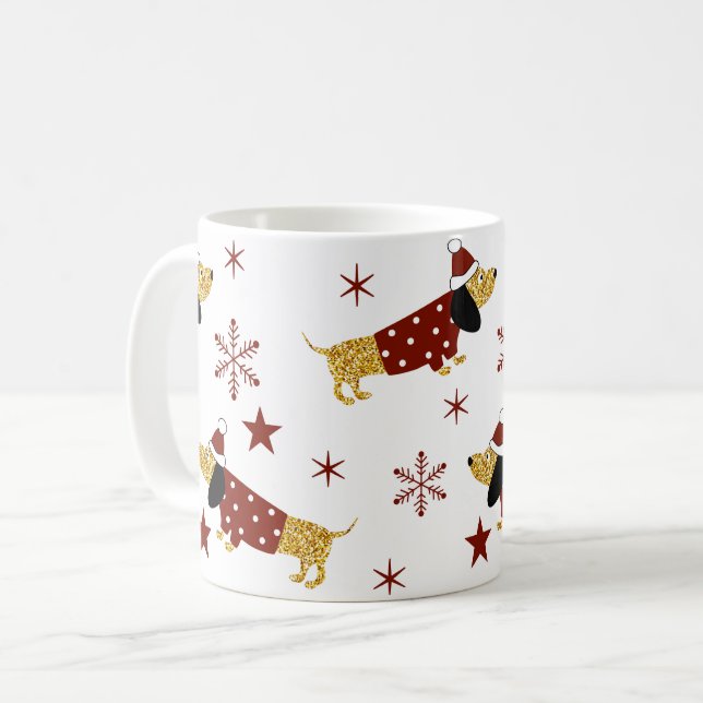 Mug Jingle All Dachshund Way (Devant gauche)